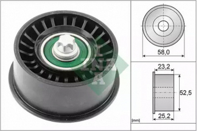 WILMINK GROUP wg1253017 -  Паразитный / Ведущий ролик, зубчатый ремень